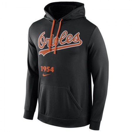 Baltimore Orioles Nike Cooperstown Performance Pullover Black MLB Hoodie