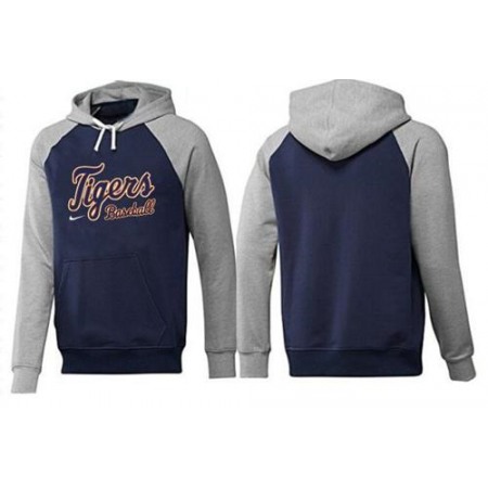 Detroit Tigers Pullover Hoodie Dark Blue & Grey