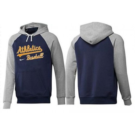 Oakland Athletics Pullover Hoodie Burgundy Blue & Grey