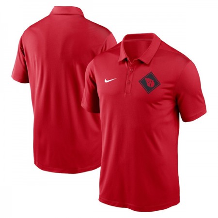 Men's Cleveland Guardians Red Team Logo Polo T-Shirt