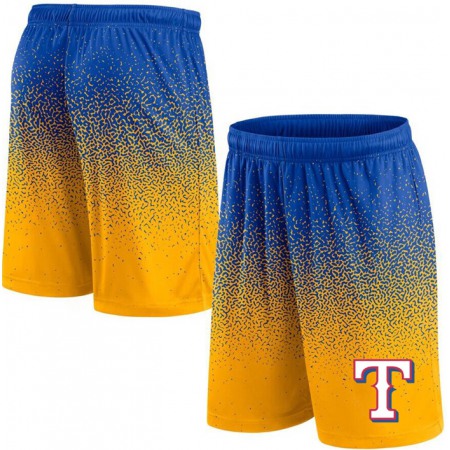 Men's Texas Rangers Royal/Yellow Ombre Shorts