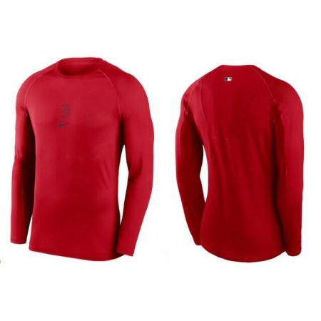Men's Boston Red Sox Red Long Sleeve T-Shirt