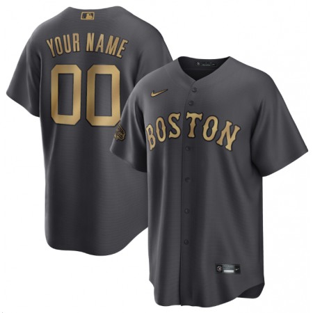 Men's Boston Red Sox ACTIVE Player Custom 2022 All-star Charcoal Cool Base Stitched Jersey