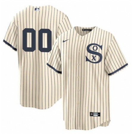 Men's Chicago White Sox ACTIVE PLAYER Custom 2021 Cream/Navy Field of Dreams Cool Base Jersey