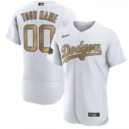 Men's Los Angeles Dodgers ACTIVE Player Custom 2022 All-Star White Flex Base Stitched Baseball Jersey