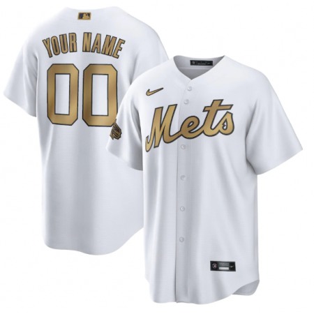 Men's New York Mets ACTIVE Player Custom 2022 All-Star White Cool Base Stitched Baseball Jersey