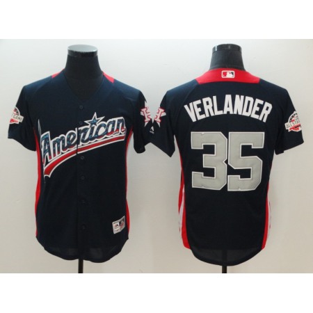 American League #35 Justin Verlander Navy 2018 MLB All-Star Game Home Run Derby Jersey