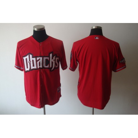 Diamondbacks Blank Red Cool Base Stitched MLB Jersey