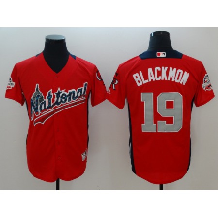 National League #19 Charlie Blackmon Red 2018 MLB All-Star Game Home Run Derby Jersey