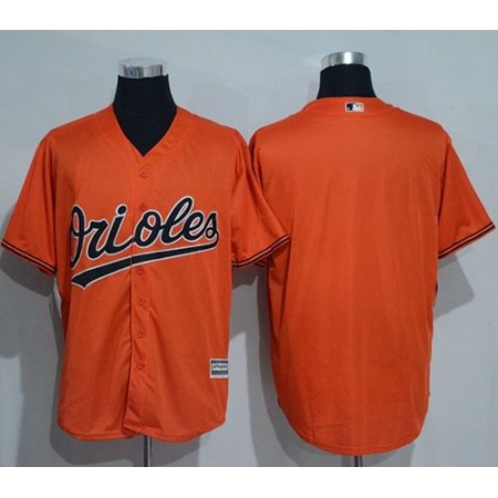 Orioles Blank Orange New Cool Base Stitched MLB Jersey