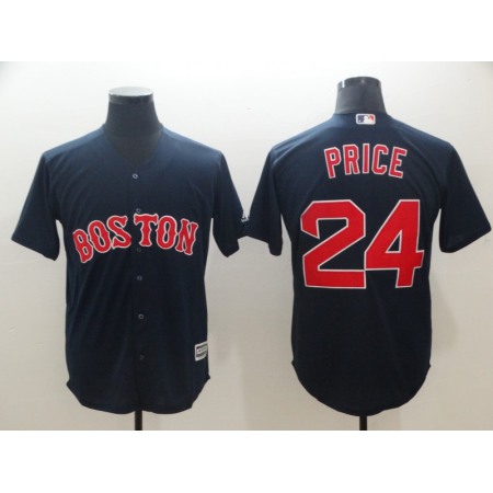 Men's Boston Red Sox #24 David Price Majestic Navy Cool Base Player Stitched MLB Jersey