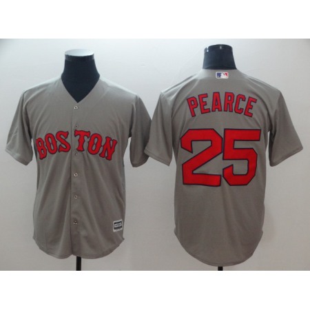Men's Boston Red Sox #25 Steve Pearce Majestic Gray Cool Base Player Stitched MLB Jersey