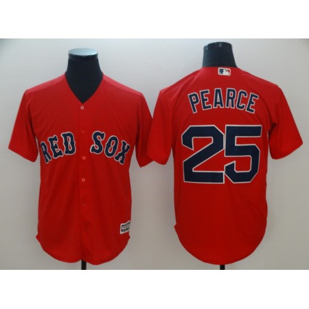 Men's Boston Red Sox #25 Steve Pearce Majestic Scarlet Cool Base Player Stitched MLB Jersey