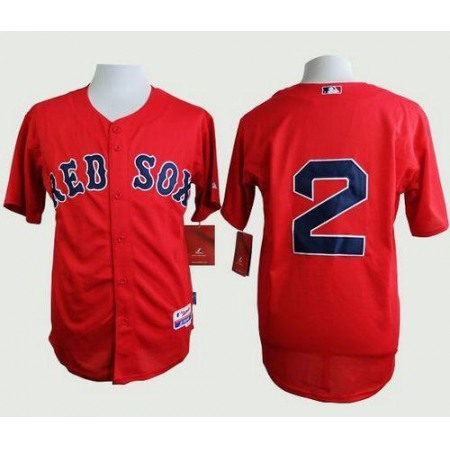 Red Sox #2 Xander Bogaerts Red Cool Base Stitched MLB Jersey