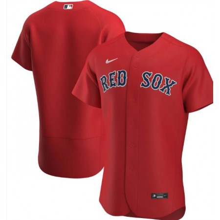 Men's Boston Red Sox Blank Red Flex Base Stitched Jersey