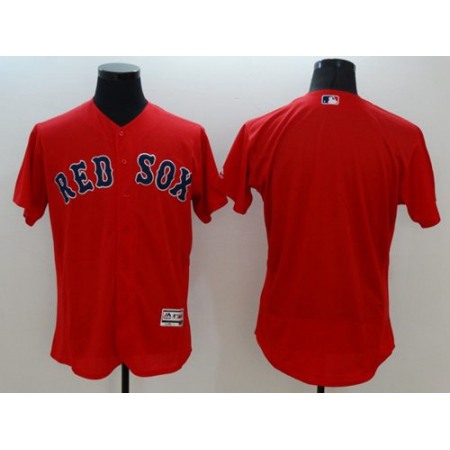 Red Sox Blank Red Flexbase Authentic Collection Stitched MLB Jersey