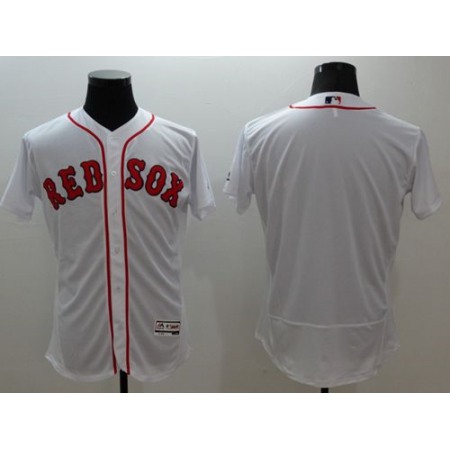 Red Sox Blank White Flexbase Authentic Collection Stitched MLB Jersey