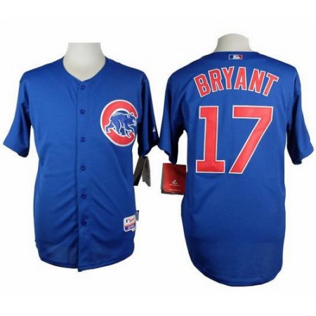 Cubs #17 Kris Bryant Blue Alternate Cool Base Stitched MLB Jersey
