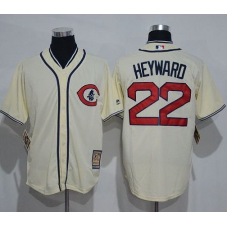 Cubs #22 Jason Heyward Cream 1929 Turn Back The Clock Stitched MLB Jersey