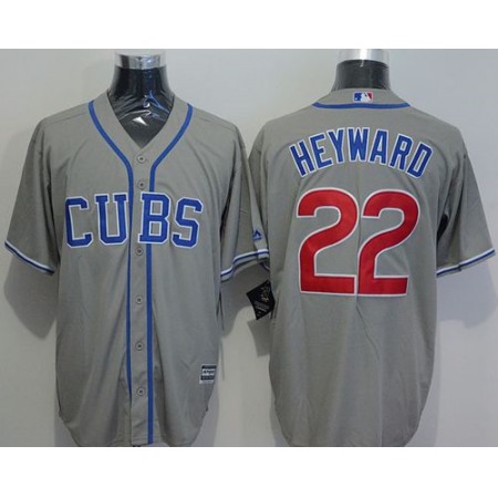 Cubs #22 Jason Heyward Grey New Cool Base Alternate Road Stitched MLB Jersey