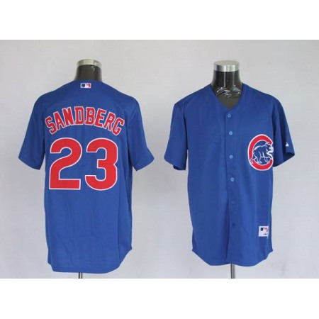 Cubs #23 Ryne Sandberg Stitched Blue MLB Jersey