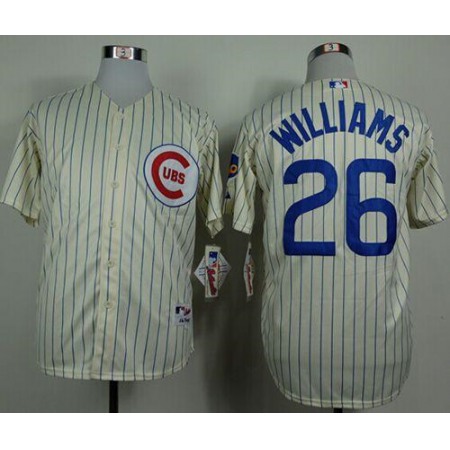 Cubs #26 Billy Williams Cream 1969 Turn Back The Clock Stitched MLB Jersey