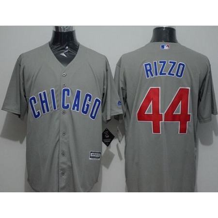 Cubs #44 Anthony Rizzo Grey New Cool Base Stitched MLB Jersey