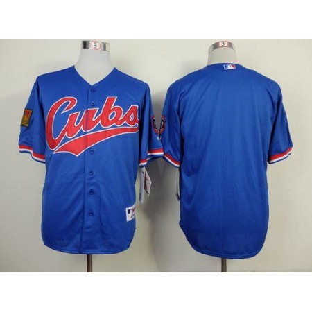 Cubs Blank Blue 1994 Turn Back The Clock Stitched MLB Jersey
