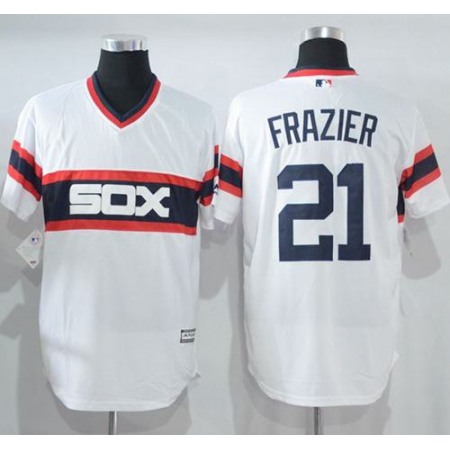 White Sox #21 Todd Frazier White New Cool Base Alternate Home Stitched MLB Jersey