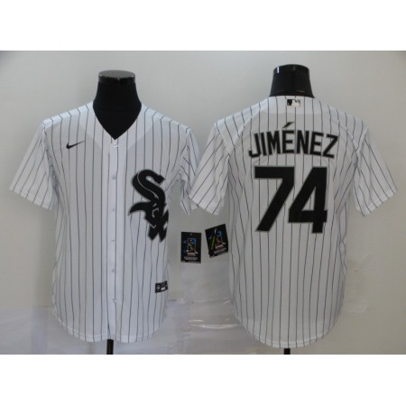 Men's Chicago White Sox #74 Eloy Jimenez White Cool Base Stitched MLB Jersey