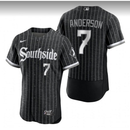 Men's Chicago White Sox #7 Tim Anderson City Connect Flex Base Stitched Jersey