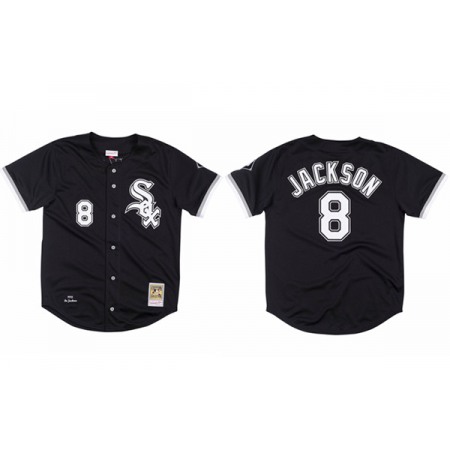Men's Chicago White Sox #8 Bo Jackson Black Stitched Jersey