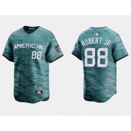 Men's Chicago White sox #88 Luis Robert Jr. Teal 2023 All-star Cool Base Stitched Baseball Jersey
