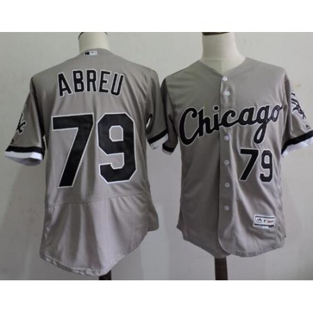 White Sox #79 Jose Abreu Grey Flexbase Authentic Collection Stitched MLB Jersey