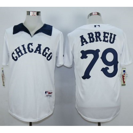 White Sox #79 Jose Abreu White 1976 Turn Back The Clock Stitched MLB Jersey