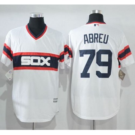 White Sox #79 Jose Abreu White New Cool Base Alternate Home Stitched MLB Jersey