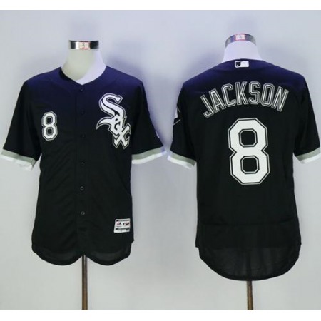 White Sox #8 Bo Jackson Black Flexbase Authentic Collection Stitched MLB Jersey