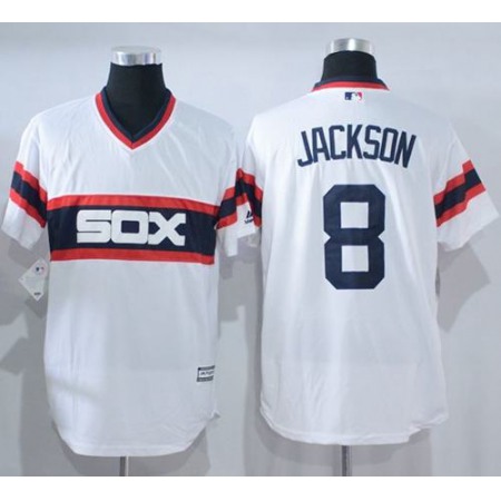 White Sox #8 Bo Jackson White New Cool Base Alternate Home Stitched MLB Jersey