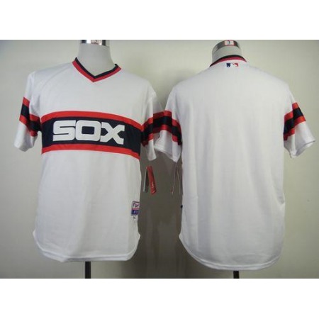 White Sox Blank White Alternate Home Cool Base Stitched MLB Jersey
