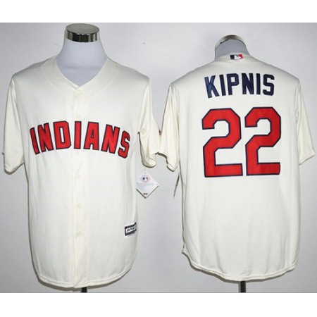 indians #22 Jason Kipnis Cream New Cool Base Stitched MLB Jersey