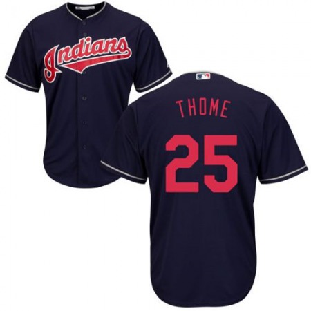 indians #25 Jim Thome Navy Blue New Cool Base Stitched MLB Jersey