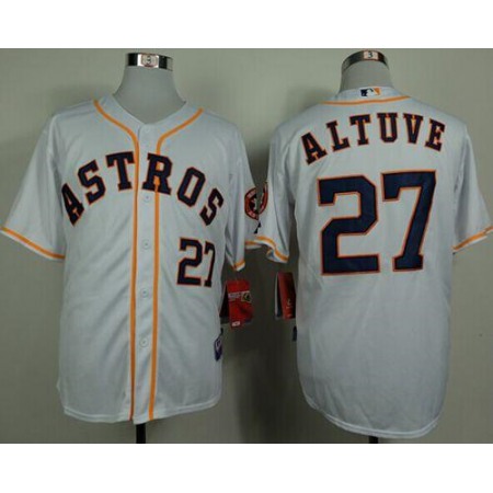 Astros #27 Jose Altuve White Cool Base Stitched MLB Jersey