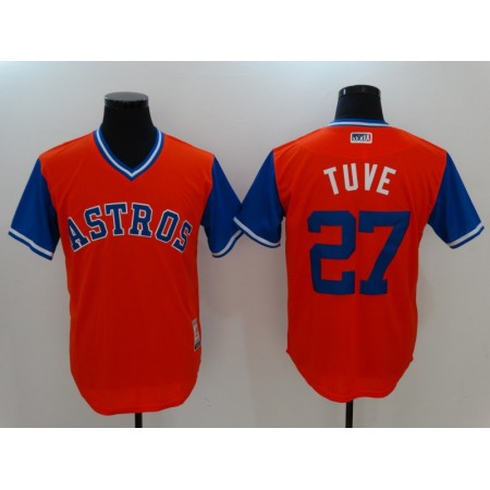 Men's Houston Astros #27 Jose Altuve Red Cool Base Stitched Baseball Jersey