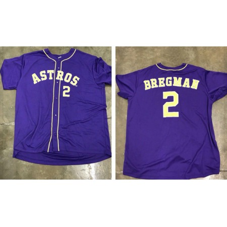 Men's Houston Astros #2 Alex Bregman Cool Base Stitched Jersey