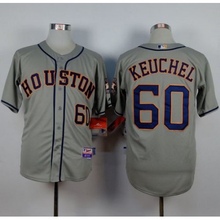 Astros #60 Dallas Keuchel Grey Cool Base Stitched MLB Jersey