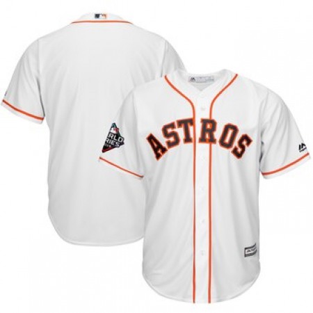 Men's Houston Astros Majestic White 2019 World Series Bound Cool Base Stitched MLB Jersey