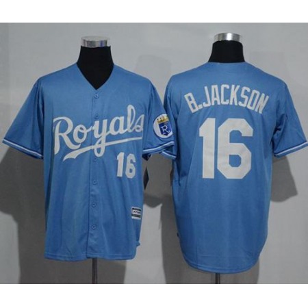Royals #16 Bo Jackson Light Blue New Cool Base Alternate 1 Stitched MLB Jersey