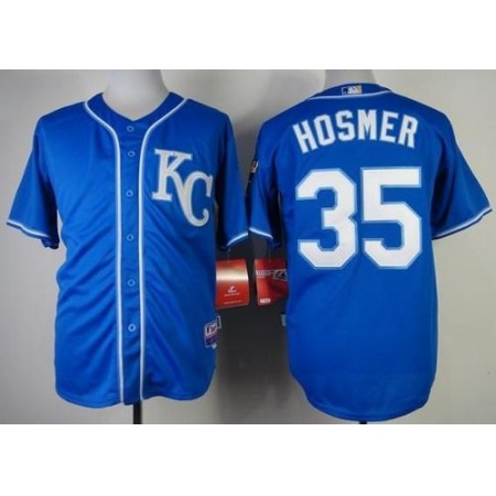 Royals #35 Eric Hosmer Blue Alternate 2 Cool Base Stitched MLB Jersey