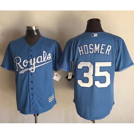 Royals #35 Eric Hosmer Light Blue New Cool Base Alternate 1 Stitched MLB Jersey