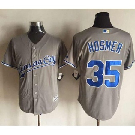 Royals #35 Eric Hosmer New Grey Cool Base Stitched MLB Jersey